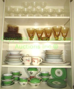 lot 236 image: Meito china serving ware and assorted glass and dishware as shown