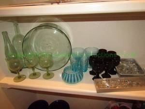 lot 228 image: Misc. glassware and more as shown
