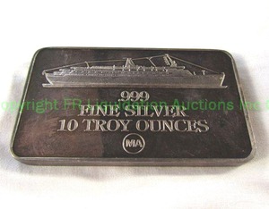 lot 499 image: .999 Silver 10 troy oz.