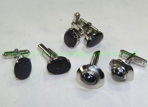 lot 792 image: Signed Destino sterling cufflinks and other sterling cufflinks including black polished hematite, all marked