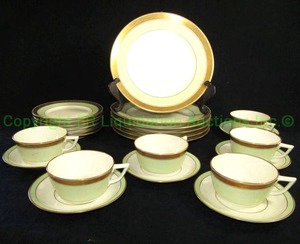 lot 225 image: Royal Copenhagen Denmark porcelain serving set