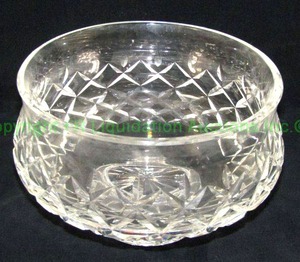 lot 331 image: Signed Waterford Glandore footed bowl, marked, 7.5 wide