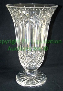 lot 333 image: Signed Balmoral By Waterford discontinued flair vase, marked, 14 tall, matches Lot 332