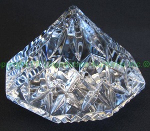 lot 306 image: Waterford diamond  prism paperweight, marked