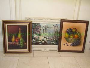 lot 297 image: Framed oil on canvas still life art. Marlene Foster (USA, Oklahoma), Hopkins, Jones