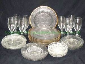 lot 753 image: Assorted wheel cut and other crystal and glassware as shown