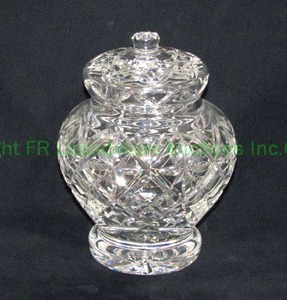 lot 747 image: Waterford crystal Ginger Jar with Lid signed, 8 tall