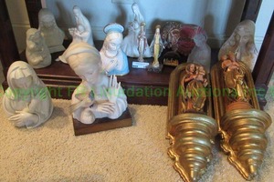 lot 318 image: Virgin Mary Italian and other busts, Roma Art, Cybis, Roma Artistico, Carrera marble plus