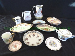lot 400 image: Antique & Vintage porcelainceramic dishware including Ardalt, Union T Czechoslovakia, Old Hall, and others