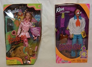 lot 70 image: Barbie Dolls, Scooby Doo Collection, Barbie, and Ken as Fred