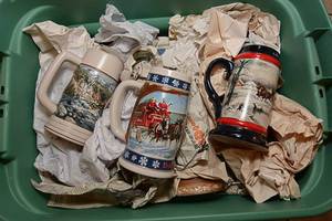 lot 114 image: Assorted Budweiser Collectors Mugs