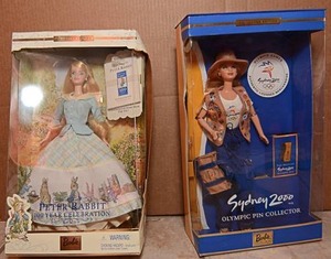 lot 74 image: Barbie Dolls, Peter Rabbit 100th Year Celebation, Sydney 2000