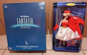 lot 79 image: Barbie Doll, Silken Flame Barbie, Mickey Mouse Fantasia 2000