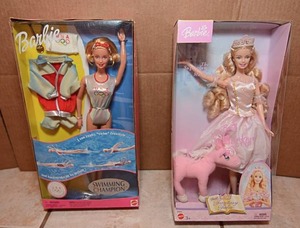 lot 83 image: Barbie Dolls, Swimming Champion, Fantasy Tales