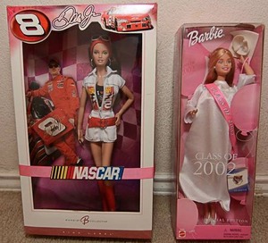 lot 92 image: Barbie Dolls, Dale Earnhardt Jr. Nascar Barbie, Class of 2002 Barbie