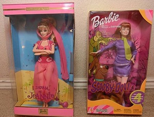 lot 95 image: Barbie Dolls, I Dream of Jeannie Barbie, Scooby Doo Collection Daphne Barbie