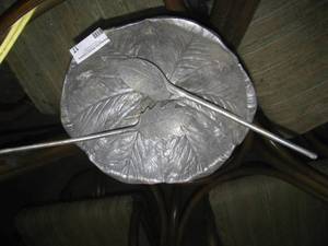 lot 17 image: Pewter Salad Bowl &amp Instruments