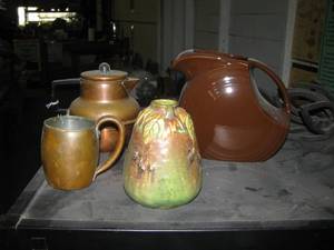 lot 35 image: Vintage Earthenware &amp Copper Pcs - Fiestaware