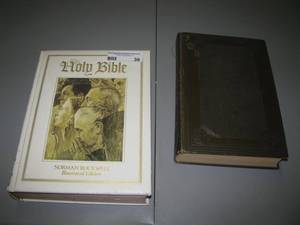 lot 36 image: Norman Rockwell Family Bible &amp Comprehensive Analysis of the Bible&nbsp
