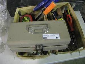 lot 40 image: Tool mans treasure box