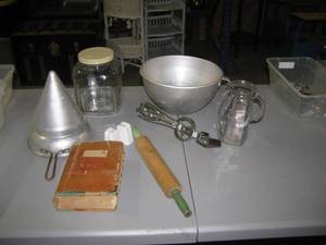 lot 89 image: Vintage Kitchen preserving tools