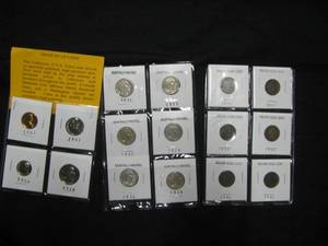 lot 96 image: Proof Set of Coins, 6 Buffalo Nickles, 6 Indian Head Nickles