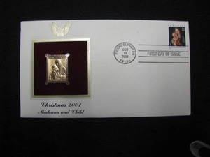 lot 102 image: 2001 First Day Commemorative Stamp- 24K