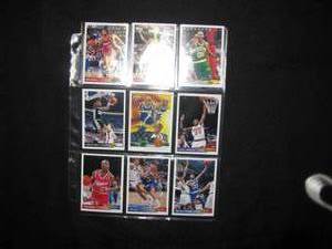 lot 104 image: 9 Basketball Collector Cards