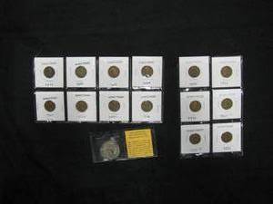 lot 105 image: Wheat Pennies, Old Silver Peso