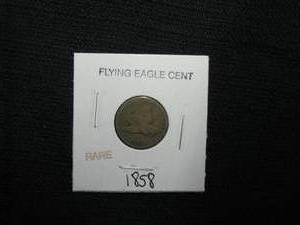 lot 111 image: 1858 Flying Eagle Cent (RARE)
