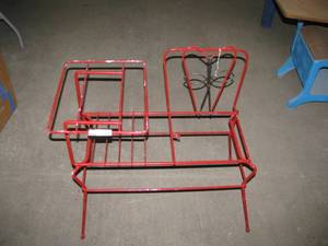 lot 115 image: Retro metal telephone bench