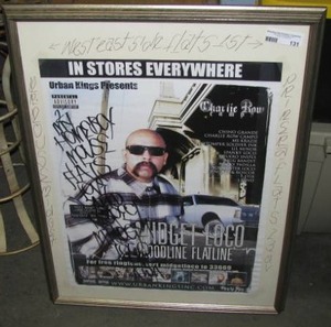 lot 131 image: Framed Poster of Urban Kings Inc - Charlie Row Campo&nbsp