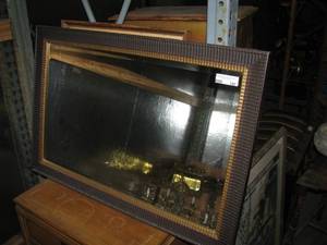 lot 140 image: Large rectangle wall mirror
