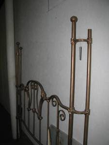 lot 146 image: Large metal headboard