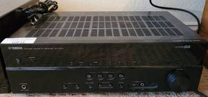 lot 23 image: YAMAHA NATURAL SOUND RECEIVER MODEL RX-V375 AS SHOWN. TESTED AND POWERED ON.