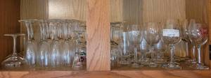 lot 77 image: LARGE LOT OF WINE DRINKWARE AS SHOWN.