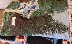 lot 119 image: LOT OF THROW-BLANKETS AS SHOWN.