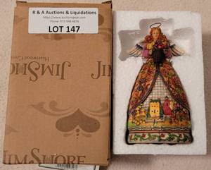 lot 147 image: JIM SHORE BOUNTIFUL ANGEL FIGURINE IN BOX AS SHOWN.