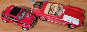 lot 191 image: LOT OF MODEL CARS AS SHOWN.