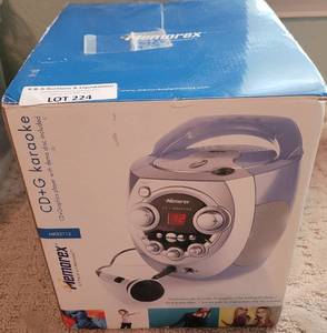 lot 224 image: MEMOREX CDG KARAOKE SYSTEM MODEL MKS 2112 IN BOX AS SHOWN.