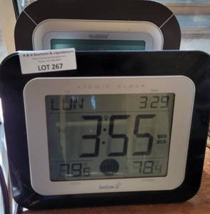 lot 267 image: ELECTRONIC DIGITAL CLOCKS AS SHOWN.