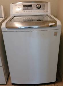 lot 277 image: LG WAVE FORCE WASHER WITH TRUE BALANCE AND DIRECT DRIVE TECHNOLOGY AS SHOWN. BUYER IS RESPONSIBLE FOR PROPER DISCONNECTION FOR REMOVAL.
