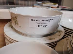 lot 294 image: LOT OF 70 PIECES OF CHINA IN STYLE, COLOR, AND CONDITION SHOWN. YOUR BID X 70
