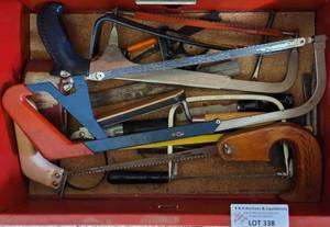 lot 338 image: ASSORTED TOOLS AS SHOWN.