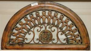 lot 347 image: METAL WALL HANGING DECOR IN STYLE, COLOR, AND CONDITION SHOWN.