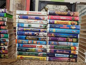 lot 375 image: LOT OF 24 VHS DISNEY MOVIES AS SHOWN.