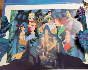 lot 378 image: THE LITTLE MERMAID PRINTS SET IN STORAGE SLEEVE AS SHOWN.