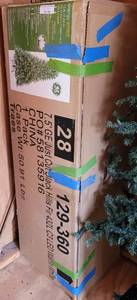 lot 440 image: GE 7.5 FT PRE-LIT CHRISTMAS TREE WITH LED LIGHTS IN BOX AS SHOWN.