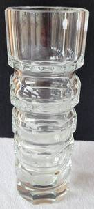 lot 186 image: QUALITY HEAVY ART DECO VASE POSSIBLY JOSEF HOFFMAN FOR MOSER 10H APPROX