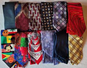 lot 208 image: ASSORTED TIES AS SHOWN